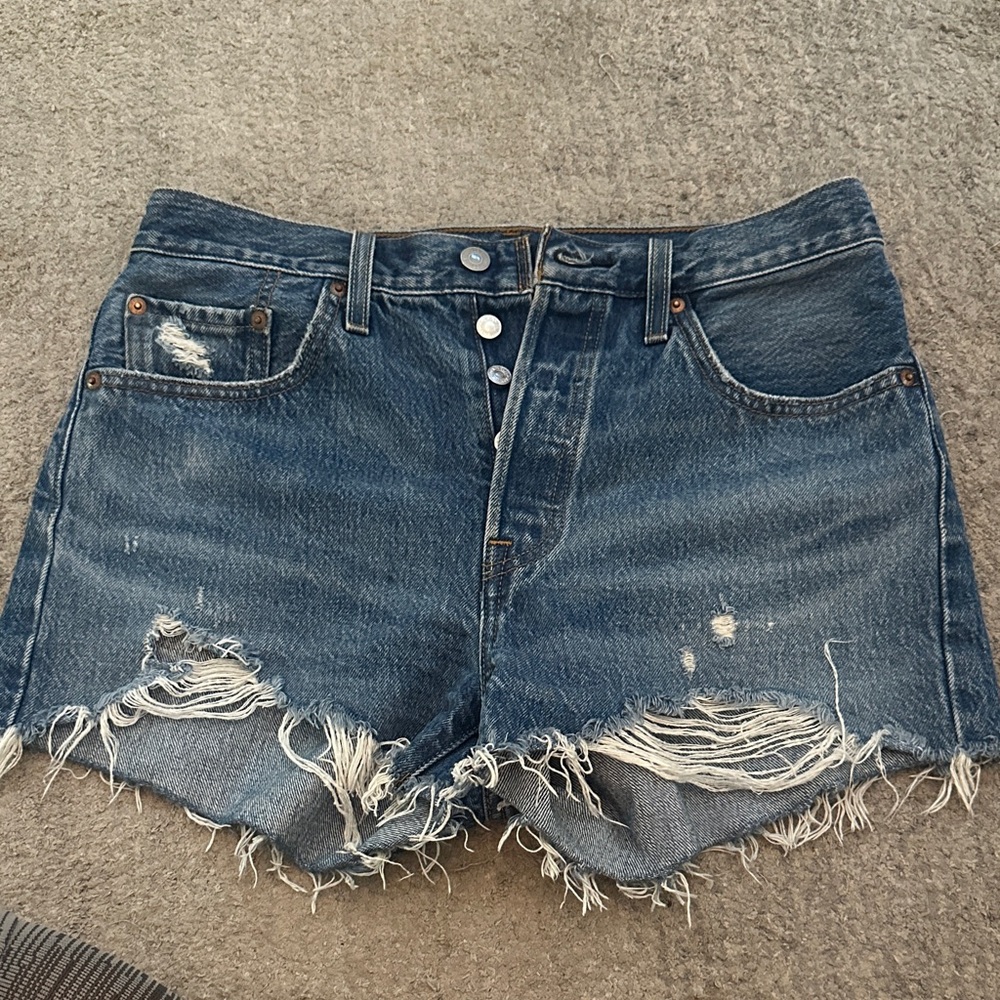 Levi’s Distressed Denim Shorts